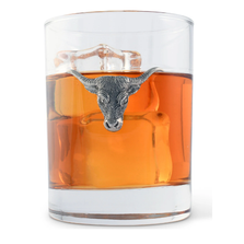 Set of 2 Longhorn Double Old Fashioned Glasses