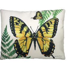 Yellow Butterflies Indoor Outdoor Pillow 18x18