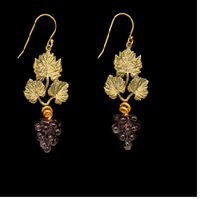 Wild Grape Vine Wire Earrings | Michael Michaud | 3708BZ | Nature Jewelry