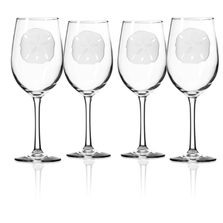 Fish 12 oz White Wine Glass Set of Four