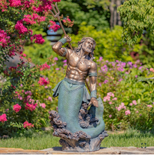 Poseidon Sculpture "Scotty" | ZR343048-GY | Zaer International