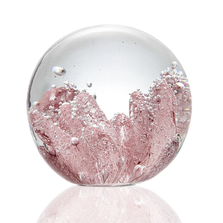 Pink Coral Art Glass Sphere Paperweight | SPI83064 | SPI Home