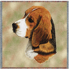 Beagle Cotton Throw Blanket | PC1132-LS