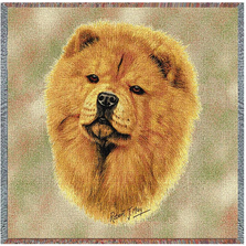 Chow Chow Cotton Throw Blanket | PC1165-LS