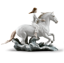 Woman Riding Horse Porcelain Figurine | Lladro | LLA01009371