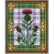 The Flowering Thistle from Scotland Tapestry Throw Blanket | pc5341-T