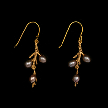 Juniper Wire Drop Earrings | Nature Jewelry | SS3720BZ