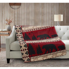 Creekside Bear Quilted Throw Blanket | DUKDQT10071