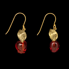 Delicious Apple Wire Earrings | Nature Jewelry | SS3746BZ