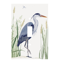 Hand Painted Blue Heron Switch Plate | GIIR760010009