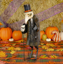 2 Foot Tall Iron Vulture Standing Figurine "Vesper" | 196220 