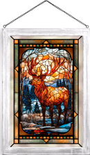 Stag Stained Glass Art "Northern Elder" | WWD193378