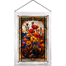 Flower Stained Glass Art "Fragments of Paradise" | WWD193366
