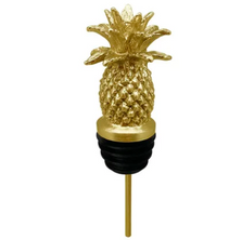 Titanium Gold Carved Pineapple Wine Pourer - Aerator | M-139-GPINEAPPLE