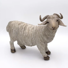 Hand Sculpted Angora Goat Sculpture | BRWANGORGOAT
