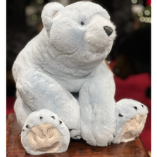 Sitting 26" Stuffed Plush Pale Blue Bear | DIT40674