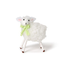 Flocked Sheep with Bow | TC82764