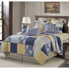 Garden Walk in Bluebell Quilt Set | DQ10106