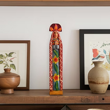 Handmade 15 inch Guatemalan Wooden Virgin Guadalupe Figure | MCHAC-WFM-2501