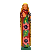 Handmade 15 inch Guatemalan Wooden Virgin Mother Figure | MCHAC-WFM-2507