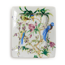  7 1/2" Bird & Blossom Chinoiserie Decorative All Purpose Tray | TCBLF183
