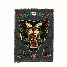 Bear Attack Tapestry Throw Blanket | pc17097