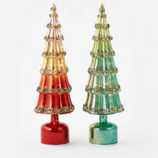 Revolving Art Glass Christmas Tree - Batteries Not Included | OHDSR0067