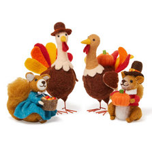 Hand Crafted Felt Harvest Friends Figures | TC82854