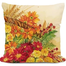 Fall Mums 2 Indoor Outdoor Pillow | MCSR2606