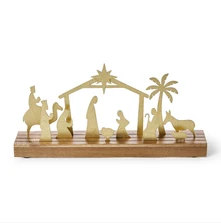 12 Pc Nativity Set with Movable Figurines in Gift Box | TC82990