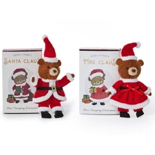Santa Bear Ornament in Gift Box | TC45151