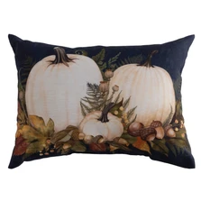 Fall Splendor White Pumpkin Climaweave Indoor Outdoor Throw Pillow | MWWSHFSTP