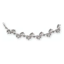 Racing Horse Sterling Silver Link Bracelet | Kabana Jewelry | Kbr499