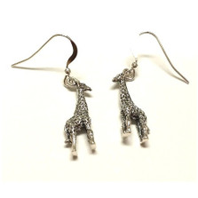 Giraffe Sterling Silver Wire Earrings | Kabana Jewelry | Ke046 -2