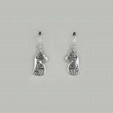 Eagle Totem Sterling Silver Earrings | Kabana Jewelry | Ke290