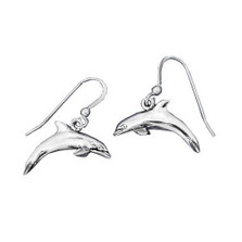 Dolphin Sterling Silver Wire Earrings | Kabana Jewelry | Ke372