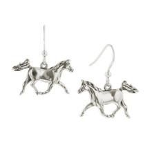 Prancing Horse Sterling Silver Wire Earrings | Kabana Jewelry | Ke624