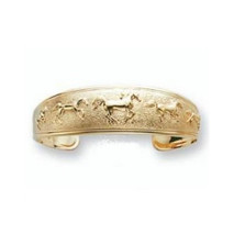 Horse 14K Gold Cuff Bracelet | Kabana Jewelry | Kgbr379