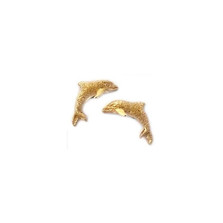 Dolphin 14K Gold Earrings | Kabana Jewelry | Kge447