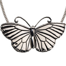 Butterfly Pendant Sterling Silver Necklace | Kabana Jewelry | KP504