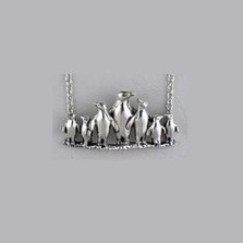 Penguin Sterling Silver Necklace | Kabana Jewelry | Kp641