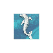 Swimming Dolphin Sterling Silver Pin | Kabana Jewelry | Kpn031