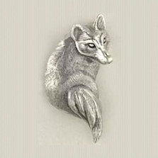 Fox Sterling Silver Pin | Kabana Jewelry | Kpn436