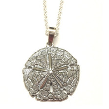 Sand Dollar Pendant Sterling Silver Necklace | Kabana Jewelry | KSP159