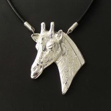 Giraffe Sterling Silver Necklace | Anisa Stewart Jewelry | ASJw1014