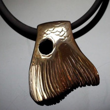 Redfish Tail Bronze Pendant Necklace | Anisa Stewart Jewelry | ASJbrf1001