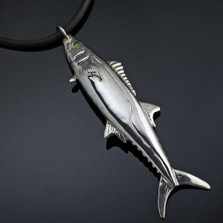 Kingfish Sterling Silver Pendant Necklace | Anisa Stewart Jewelry | ASJs1005