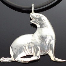 Sea Lion Sterling Silver Pendant Necklace | Anisa Stewart Jewelry | ASJs1008