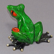 Frog Bronze Sculpture "Bugsy" | Barry Stein | BBSBUG1-G
