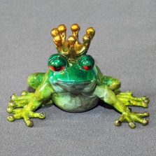 Frog Bronze Sculpture Frog "Prince" | Barry Stein | BBSFRO1-FPLL